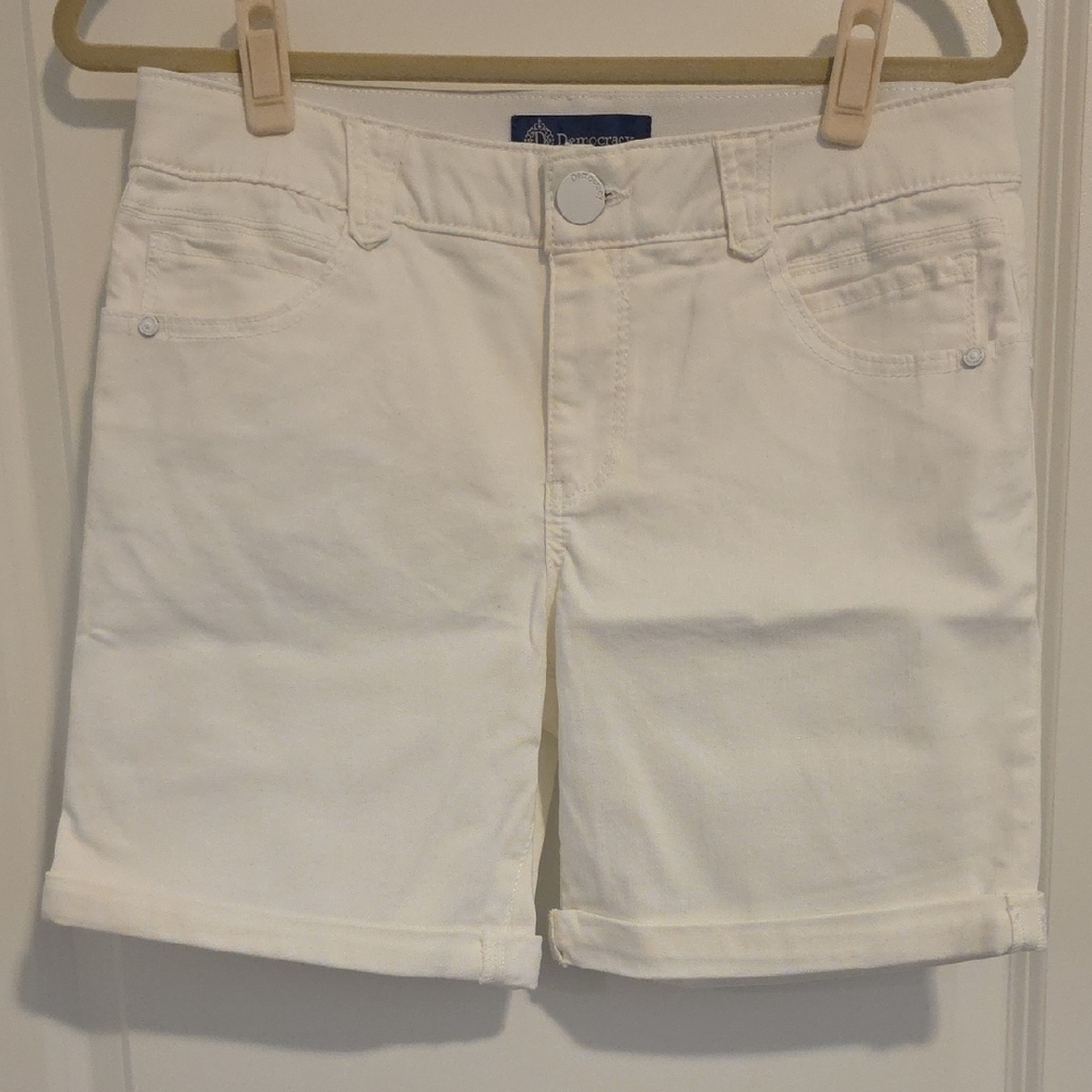 Democracy Cream Denim Women Shorts